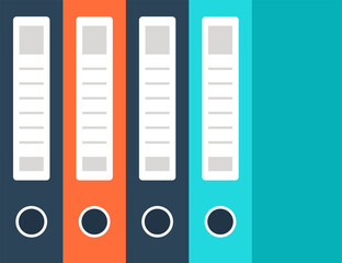 files flat web icon concept