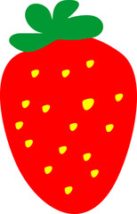vector illustration of a strawberry