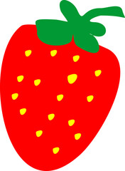 vector illustration of a strawberry