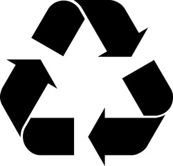 recycle flat web icon concept