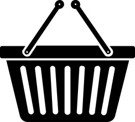 shopping basket flat web icon concept