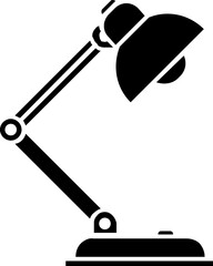 desk lamp flat web icon concept