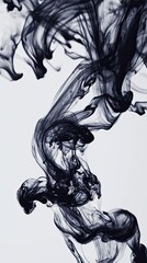 The image is of smoke, which is black in color