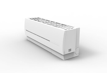 Air Conditioner 3 AC top view with shadow 3d render