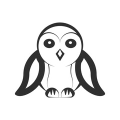 cute cartoon owl vector illustration