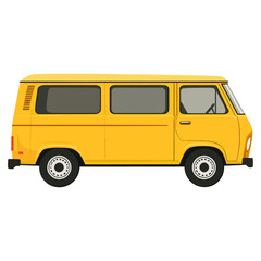 Van transportation illustration vehicle vector