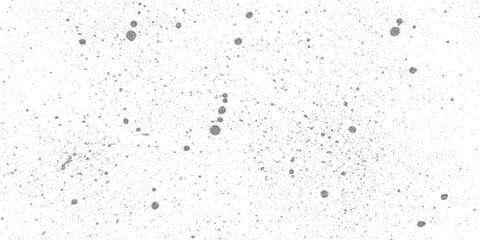 Noisy white texture with gritty halftone pattern, black spray paint splashes, ink stains, retro grunge stipple overlay