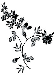 Floral Motif, illustration vector art