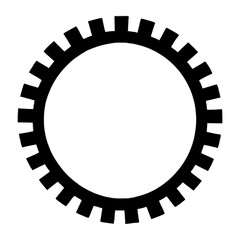 Blank post stamp shape symbol circle design vector