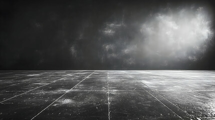 empty room with concrete wall