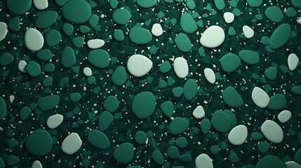 Dark Green Liquid Bubbles Abstract texture Background.