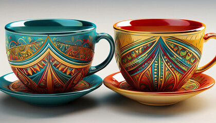 Antique and beautiful teacup - 고풍스러운 찻잔