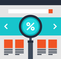 find the best price flat web icon concept