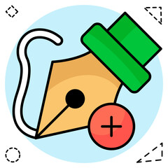 Perfect design icon of pen nib