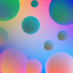 abstract colorful background with circles