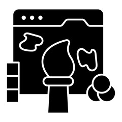 Modern design icon of web design