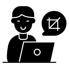 An icon design of user chat
