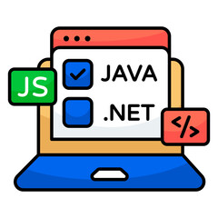 An icon design of web domains