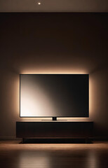 modern tv with lcd tv