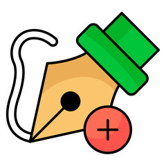 Perfect design icon of pen nib