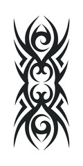 tribal pattern tattoo vector art design, tattoo tribal abstract sleeve, sketch art design isolated on white background.