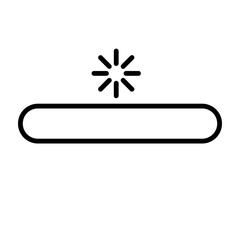 Fototapeta premium Loading Vector Line Icon Design for personal and commercial use