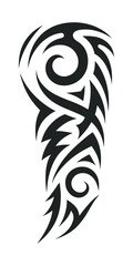 tribal pattern tattoo vector art design, tattoo tribal abstract sleeve, sketch art design isolated on white background.