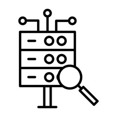 Big Data Vector Line Icon Design for personal and commercial use