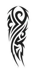 tribal pattern tattoo vector art design, tattoo tribal abstract sleeve, sketch art design isolated on white background.