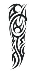 tribal pattern tattoo vector art design, tattoo tribal abstract sleeve, sketch art design isolated on white background.
