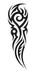 tribal pattern tattoo vector art design, tattoo tribal abstract sleeve, sketch art design isolated on white background.