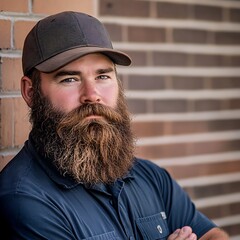 Professional HVAC Technician close-up portrait