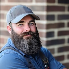 Professional HVAC Technician close-up portrait