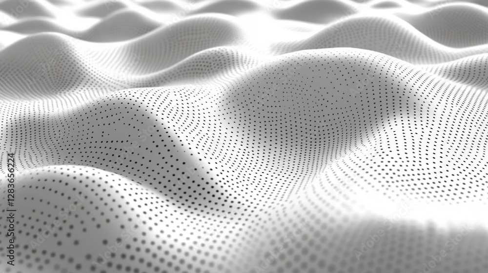 Poster abstract dotted wave pattern background