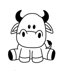 funny cow cartoon