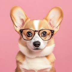 Funny Corgi Puppy with Big Ears - Playful and Cute Dog Portrait