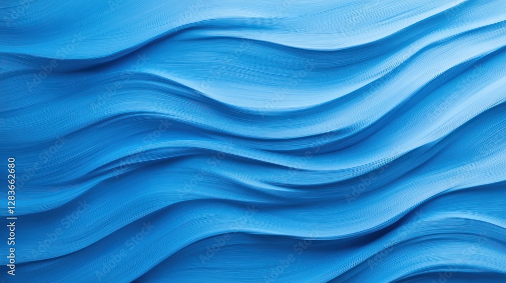 Poster this captivating texture features a rich blue hue with flowing patterns resembling ice waves. perfec