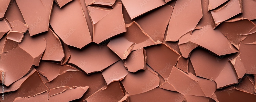 Poster this broken craft chocolate texture showcases a rich earthy tone with sharp edges and irregular shap