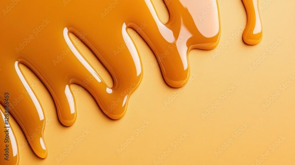 Poster a luscious caramel texture flows gently across a smooth surface presenting an inviting backdrop idea