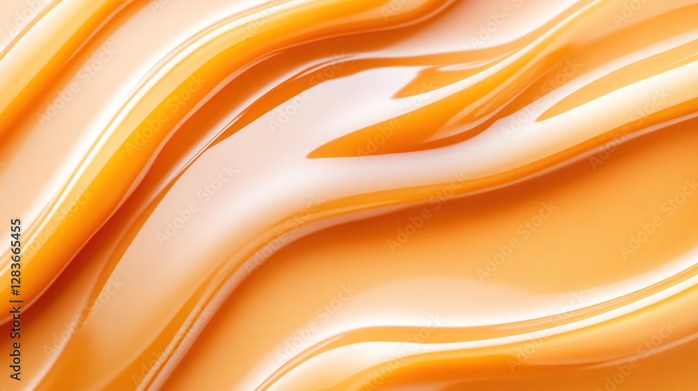 Aufkleber rich caramel drips flow seamlessly across the surface offering a smooth liquid texture that adds war