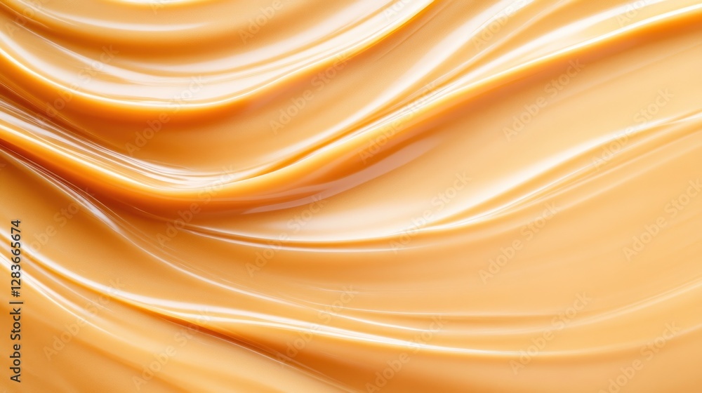Poster rich caramel texture flows gently creating a smooth and glossy surface. this warm background offers 