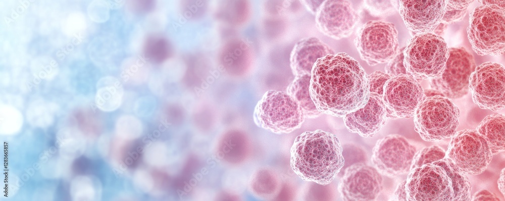 Poster dynamic cellular structures filled with various textures are presented in a captivating blend of col