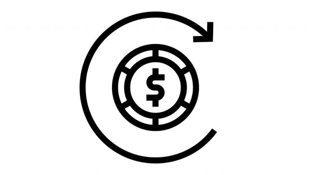 return on investment animated icon