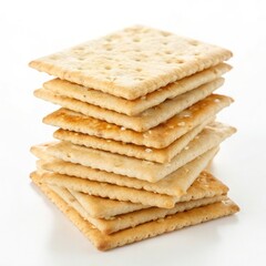 Stack of Wheat Crackers: Crispy & Delicious