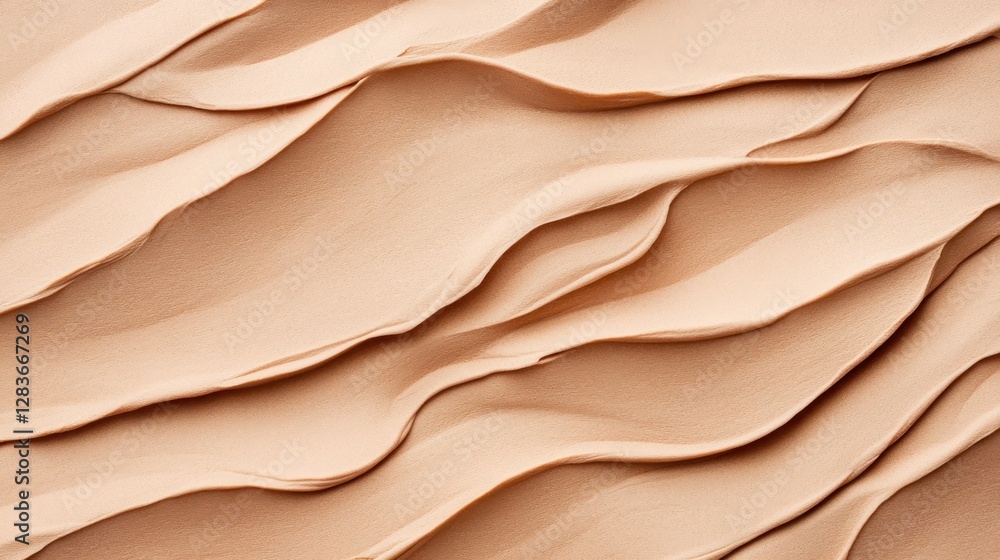Poster softly undulating layers of clay create a rich texture with a warm beige tone providing an excellent