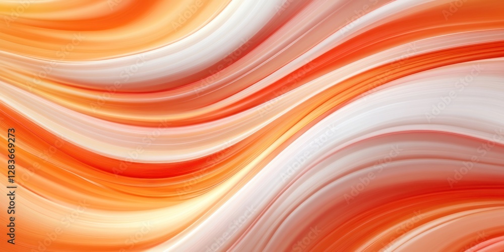 Poster swirls of orange and white blend seamlessly to create a dynamic abstract texture. this design is per