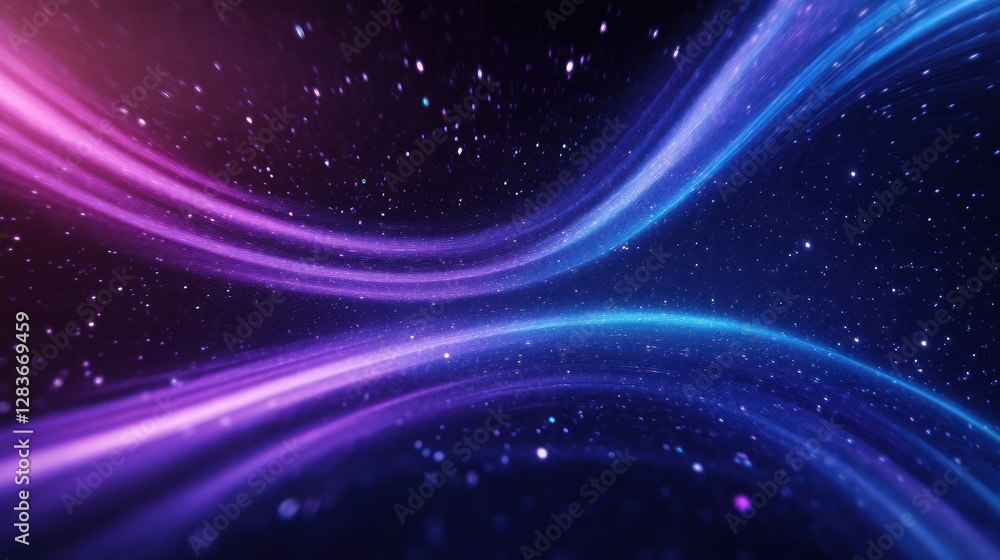 Poster abstract cosmic swirls create a mesmerizing visual with vibrant colors blending in a deep space sett