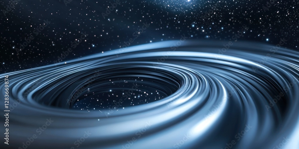 Poster swirling cosmic patterns create an abstract texture in deep space showcasing movement and depth agai