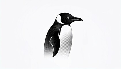 Fototapeta premium penguin icon. penguin on a white background