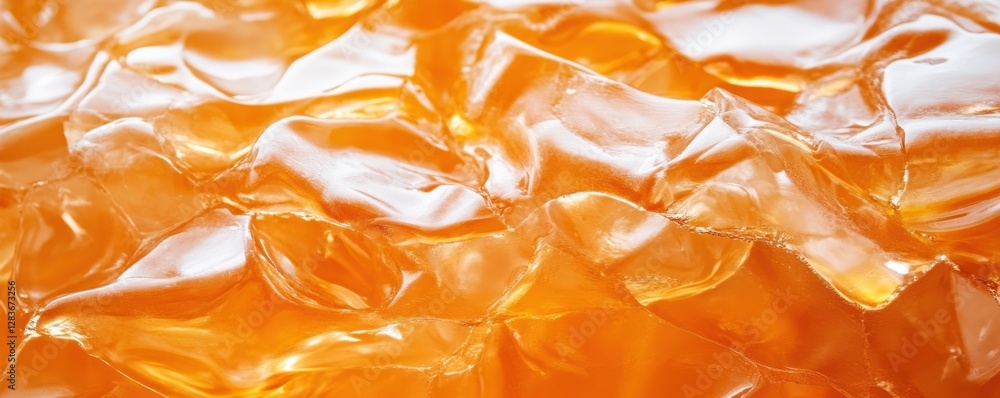 Poster capturing a vibrant amber texture background showcasing smooth glossy surfaces that create a warm an